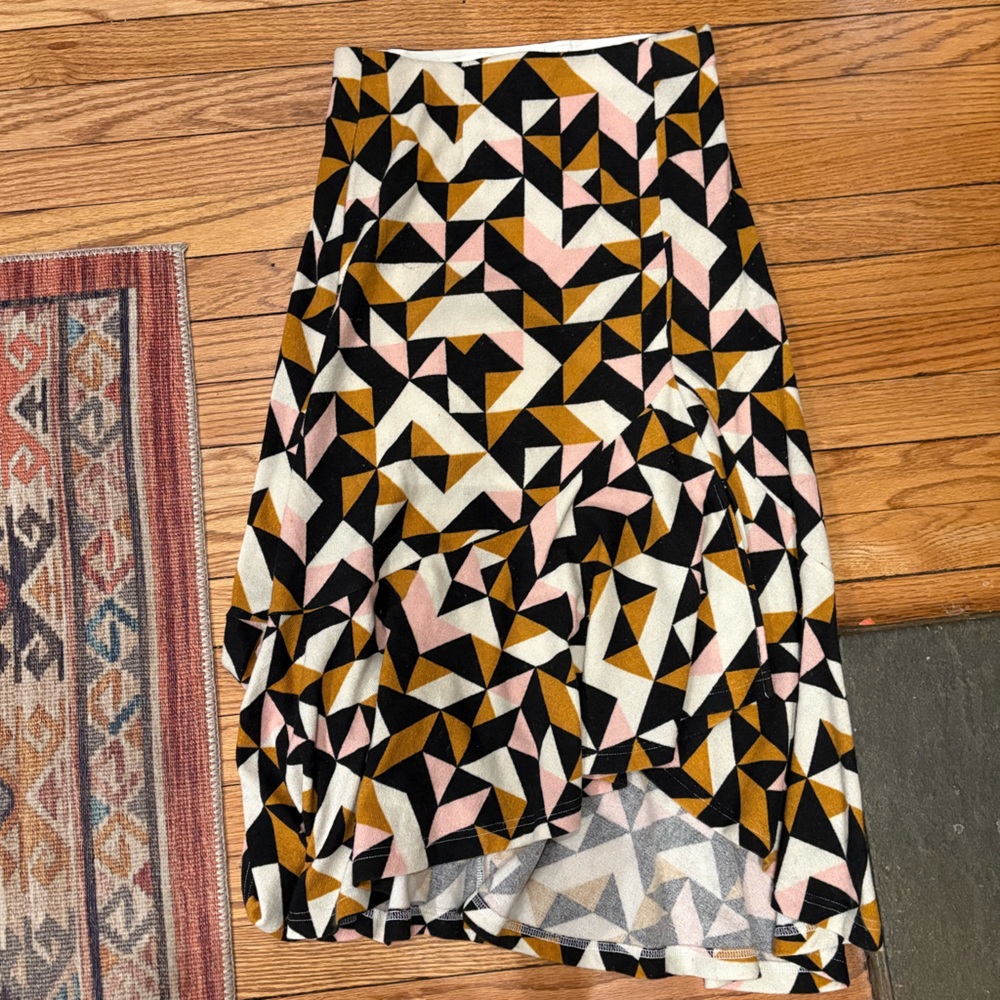 Maeve patterned sweater skirt